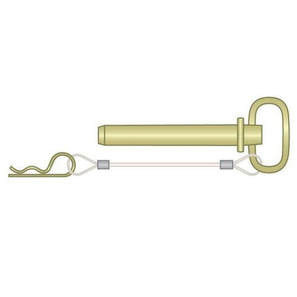 Hitch Pin 3/4 x 6-1/4 Sqr w/Lyrd & Clip